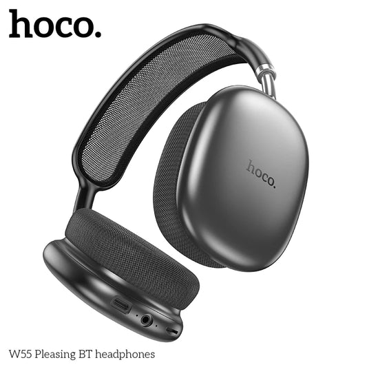 HOCO W55 sur l'oreille Bluetooth écouteur sans fil musique casque micro HiFi Audio casques stéréo son Sport écouteurs 40MM AUX TF