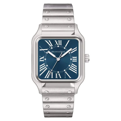 2025 New 34MM Specht & Söhne Quartz Watches Japan VH31 Movt Sapphire Blue Color Ultrathin Stainless Steel Relogio Masculino