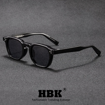 HBK Fashion Retro Men Sunglasses Classic Square Frame  Design Sun Glasses Women Outdoor Travel Party Business Festival Gift