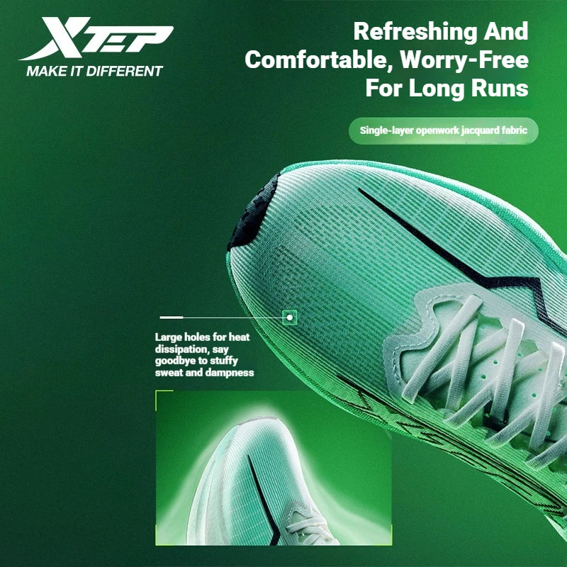 Xtep Shyft PRO Men Professional Marathon Shoes Thick Sole Cushioning Combat Quick-Drying Outdoor Sneakers 874119110039
