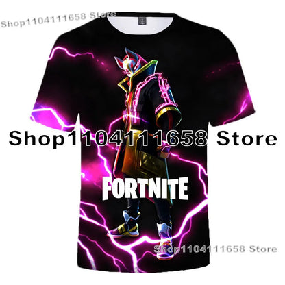 Banana Peely T-shirt Women's Tee Kids Fortnite T-Shirt 3D Printed Men's Battle Royale Game Summer Tops Birthday Gifts