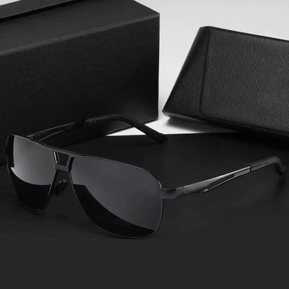 Top Aluminum Magnesium Square Polarized  Photochromic Sunglasses Men Sun Glasses Military Safety Driving Oculos De Sol Masculino