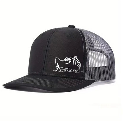 1PC New Fashion Richardson Micro Curved Trucker Cap Fishing PrintedSummer Mesh Breathable Baseball Caps Outdoor Gorras Hombre
