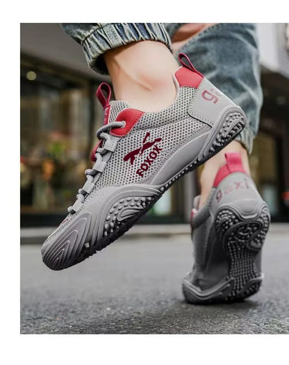 Men's Breathable Running Shoes Lightweight Mesh Upper Comfortable Soft Sole Sporty Casual Sneakers Trendy Summer Footwear