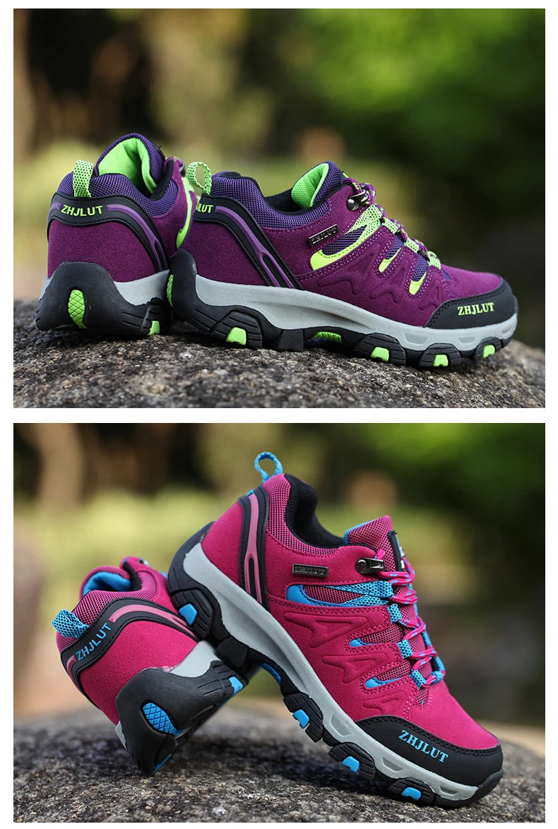 Bottes de randonnée pro-montagne pour sports de plein air, chaussures de trekking pour hommes et femmes, chaussures de marche résistantes à l'usure, chaussures d'escalade d'été