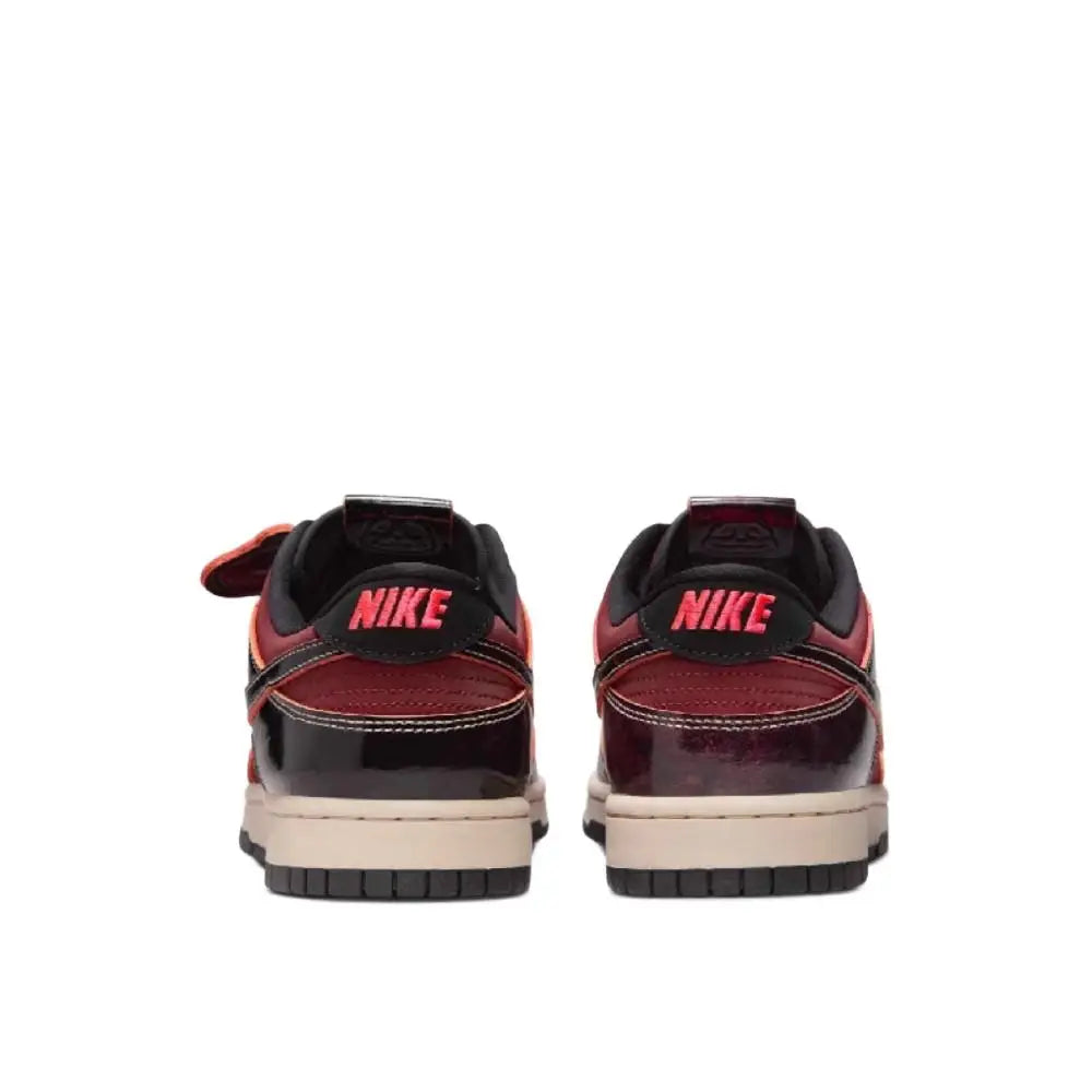 „Nike Dunk Low“ bordo spalvos, neslystantys, patvarūs, retro stiliaus žemi sportiniai bateliai, unisex, modelis HQ1965-600