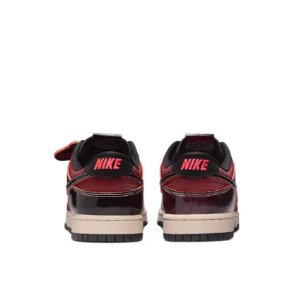 „Nike Dunk Low“ bordo spalvos, neslystantys, patvarūs, retro stiliaus žemi sportiniai bateliai, unisex, modelis HQ1965-600