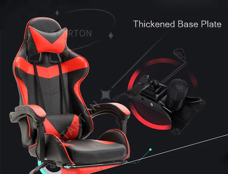 PC Gamer Gaming Chair PU Leather Office Adult Ergonomic RGB Racing Computer Gamer Racing Gamer Chair  for Sale