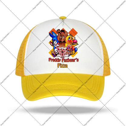FNAF Baseball Cap Five Nights At Freddys Unisex Sun Hats Cartoon Anime Printed Hat Boys Girls Fashion Caps Birthday Party Gifts