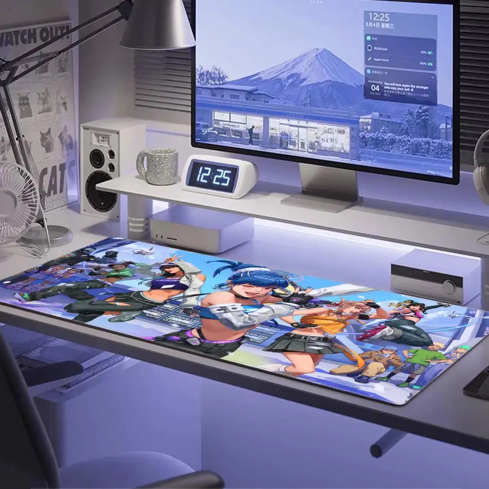 Mousepad gaming Sexy Anime Girls HYBXAXC pentru laptop și birou, covoraș moale din cauciuc pentru masă, XXL, mare, pentru computer, joc Overwatch și tastatură