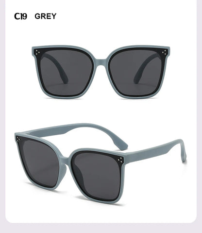 Children's Sunglasses Large Frame Fashionable Sunshade Anti-ultraviolet Silicone Polarized Children's Glasses 23048 23048