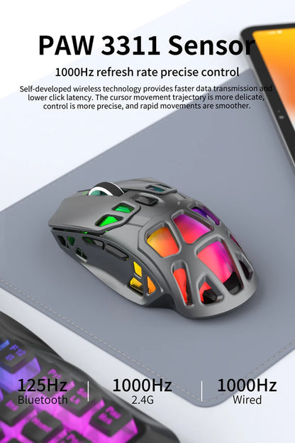 Lenovo X9Pro Tri-Mode Wireless Mouse 2.4G Bluetooth Wired Lightweight Magnetic Charging Dock Desktop Laptop Gaming&Office