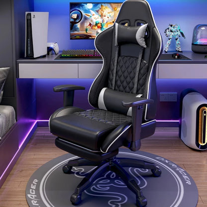 Sedia gaming ergonomica girevole, comoda sedia per computer, moderna sedia elastica da ufficio per la casa, executive, resistente e traspirante, mobili Furniture
