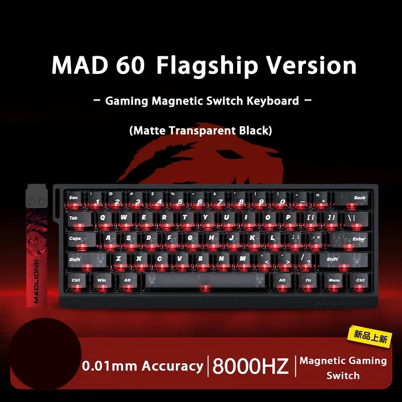 In Stock Mad60 Mad68 HE Mechanical Keyboard Magnetic Switch Customized RGB Gaming 8k Specialized Gaming Keyboards