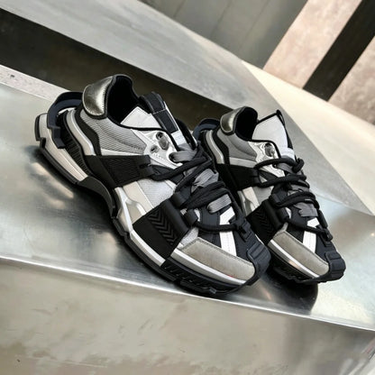 2026 Fashion Women Sneakers Size 35-46 High Quality  Platform Sneaker Men Casual Shoes Sports Running Shoes Lace Up Patchwork