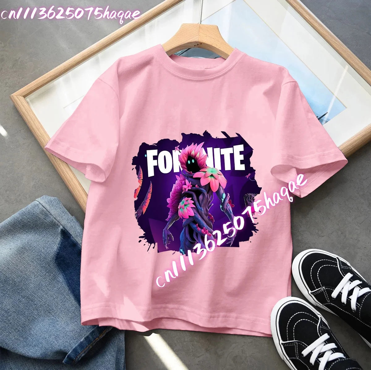 Fortnites Series Summer Child Clothing Hot Game Boys Girls T-Shirt Cartoon Print Kids Short Sleeve Tops Funny Birthday Gifts
