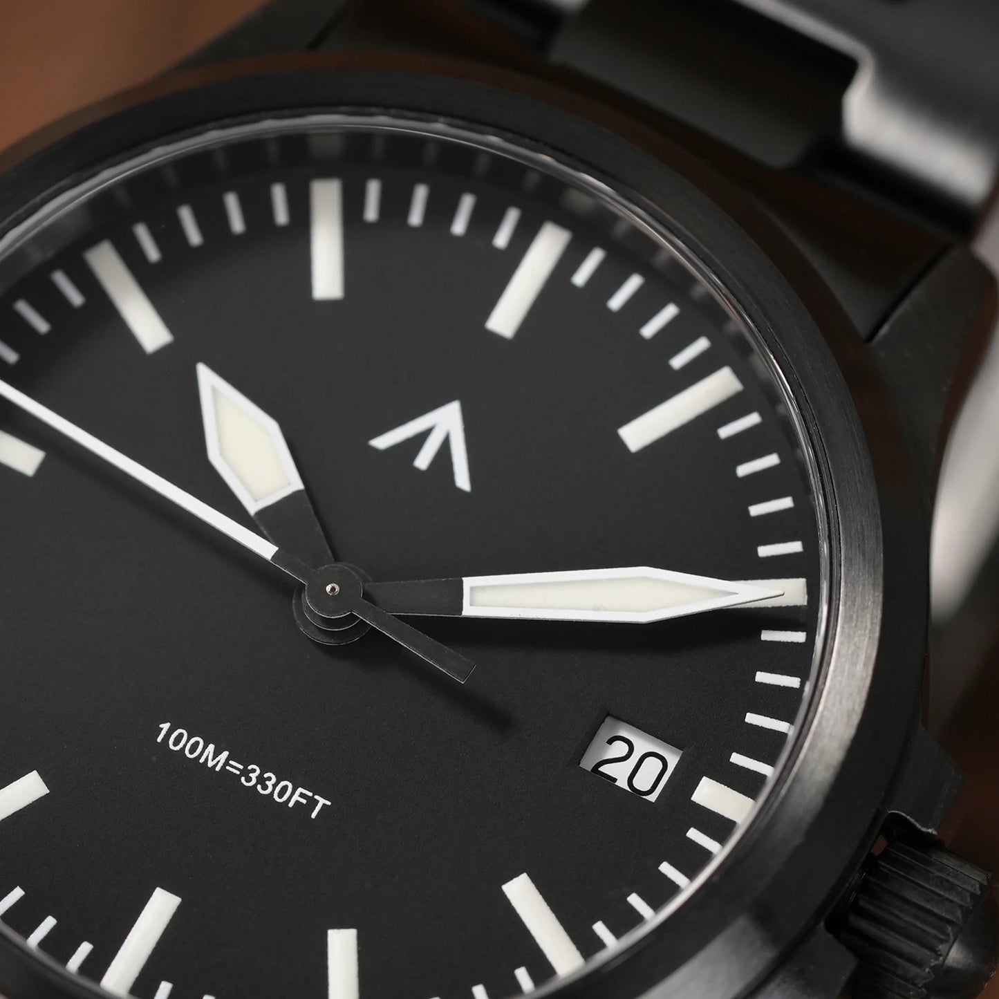 MILITADO ML18 Quartz PVD 316L Steel Sapphire VH31 Sweep Second Movement Sapphire BGW9 Lume 100M Waterproof Men Wristwatch