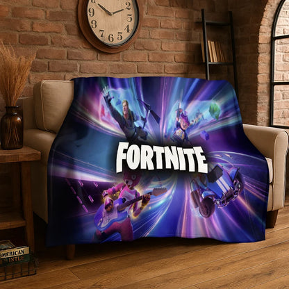 Crtić F-Fortnite igračka gamerska flanelska deka, mekana i topla deka za spavaću sobu, dnevni boravak, krevet, putovanja, kampiranje, piknik, poklon