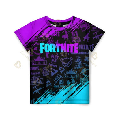 Tricou Fortnite pentru băieți, tricou de vară cu tematică anime și jocuri, tricou universal, tricou drăguț, tricou basic Battle Gamer, cu mânecă scurtă, pentru bărbați