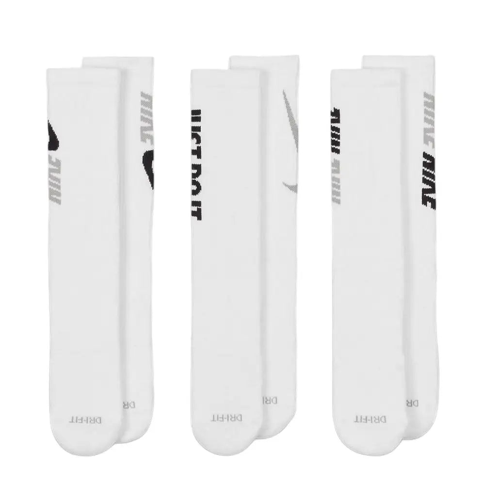 Nike Basketball Socks: AJ Jordan Triple Pack Mid-Calf Socks for Men and Women—Breathable and Moisture-Wicking SX5545-915
