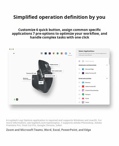Logitech MX Master 3S Wireless Bluetooth Mouse, Ergonomic Business Office Mouse with 8K DPI, Rechargeable Multi-Device Wireless Mouse
