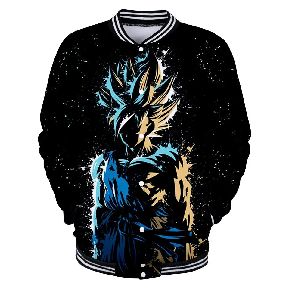 Uniforme de béisbol de estilo urbano de Dragon Ball para hombre, mujer y niños; disfraces de Son Goku para adultos; chaquetas; abrigos de primavera y otoño; cárdigans; sudaderas; regalo