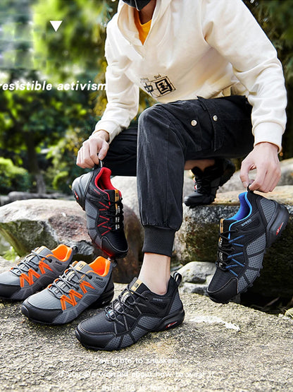 Men's Hiking Shoes All-terrain Outdoor Sports Shoes Breathable Mesh Non-slip Wear-resistant Hiking Shoes Outdoor Cycling Shoes