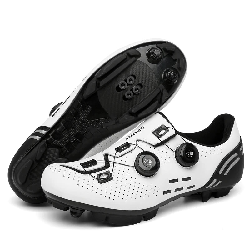 Pantofi de ciclism de înaltă calitate, SPD cu autoblocare pentru bărbați, pantofi sport de curse pentru bicicletă, pantofi de ciclism MTB de munte antiderapanți pentru femei, 36-47