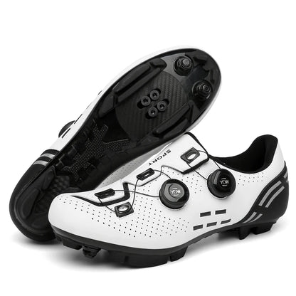 Pantofi de ciclism de înaltă calitate, SPD cu autoblocare pentru bărbați, pantofi sport de curse pentru bicicletă, pantofi de ciclism MTB de munte antiderapanți pentru femei, 36-47