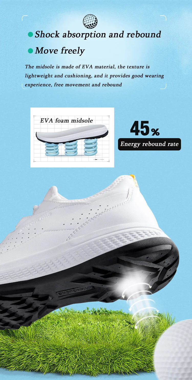 Zapatos deportivos de golf para hombre impermeables de cuero de alta calidad, zapatos deportivos para competición de golf, zapatos formales para campo de golf, zapatos de entrenamiento para hombre
