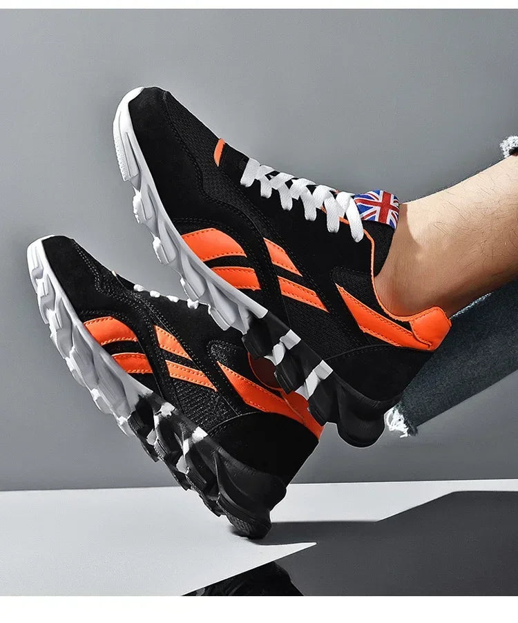 Brand trend size 46 47 48 men's wear-resistant cushioning thick-soled fitness sneakers, outdoor breathable running shoes for men