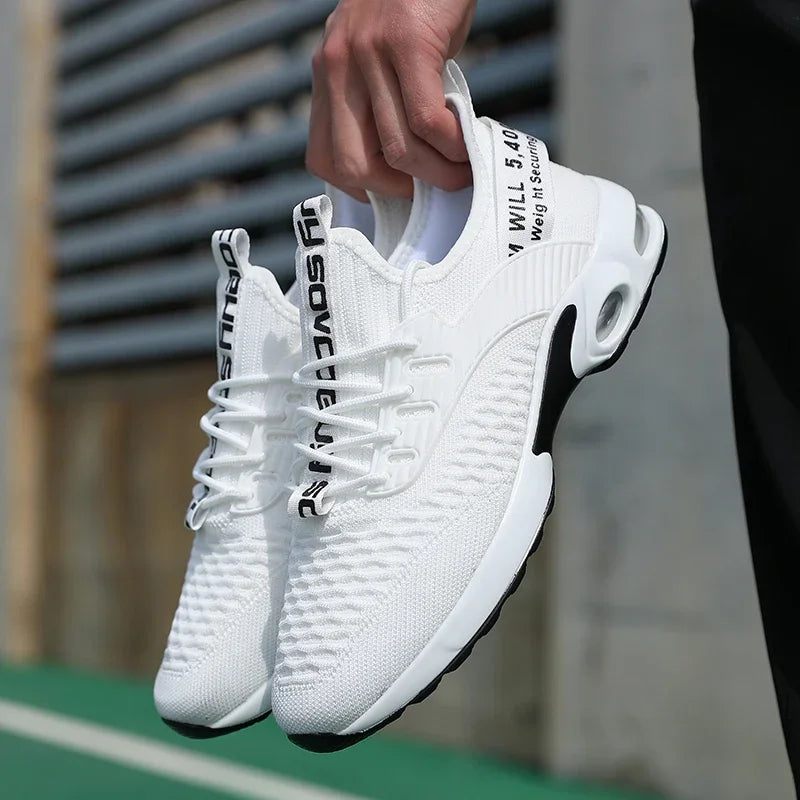 Sommer-Herrenschuhe aus Mesh, lässige Sportschuhe, Frühlings- und Sommerschuhe, leichte Tennis- und Walking-Schuhe, schwarze Sneaker, Verkaufsschlager 2025