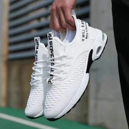 Sommer-Herrenschuhe aus Mesh, lässige Sportschuhe, Frühlings- und Sommerschuhe, leichte Tennis- und Walking-Schuhe, schwarze Sneaker, Verkaufsschlager 2025