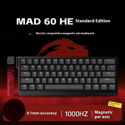 FGG Madlions Mad60 Mad68 He Mechanical Keyboard Magnetic Switch 8k Wired RGB Hot Swap Custom Keyboard Esport Game Gift Accessory