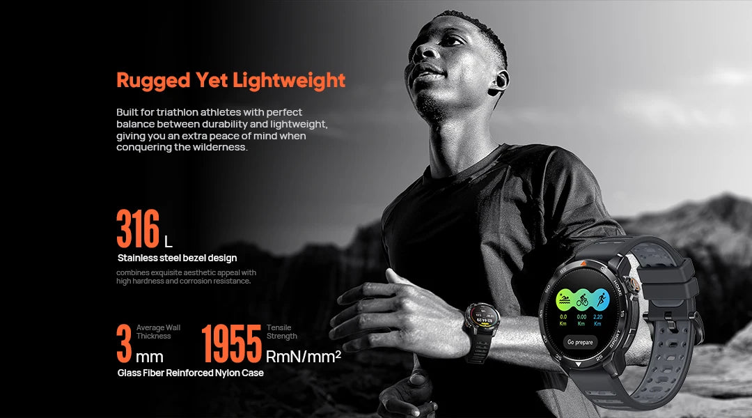 Mibro GS Pro2 Smartwatch 1.43'' AMOLED Screen 5ATM Waterproof Bluetooth Calling GPS 150 Sports Modes Smart Watch for Men Women