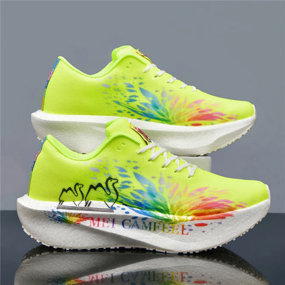 2026 New Eagle Pattern Running Shoes Carbon Plate Marathon Sports Shoes Ultra-Light Breathable Cushioning Training Running Shoes