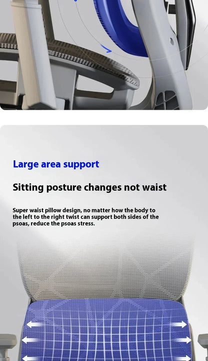 Ergonomic Gaming Chair Office Desk Chair with 3D Headrest, Adjustable Armrests, Lumbar Support, Reclining Computer Chair with Footrest