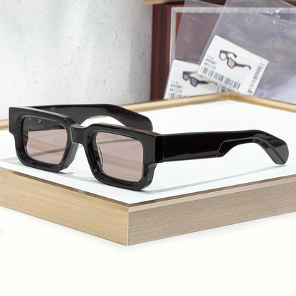 Sunglasses ASCARI Vintage Square Unisex Handcrafted Acetate UV400 Classic Retro Designer Eyewear