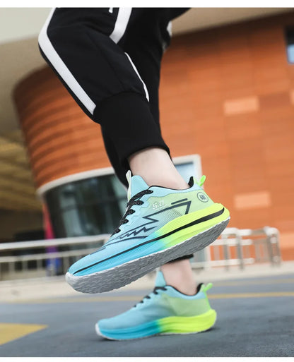 Unisex Lightweight Breathable Running Shoes Sporty Casual Low Top Flat Laced Footwear for Men And Women in Various Colors