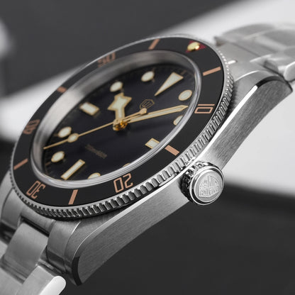 Watchdives WD7922 BB54 Watch VH31 Sweep Second Movement Sapphire Crystal 20bar Waterproof C3 Luminous 37mm Vintage Watches