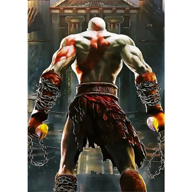 Canvas Painting Posters and Prints Wall Art Anime Pop Game God of War Ragnarok Poster Aesthetics Kratos Gaming