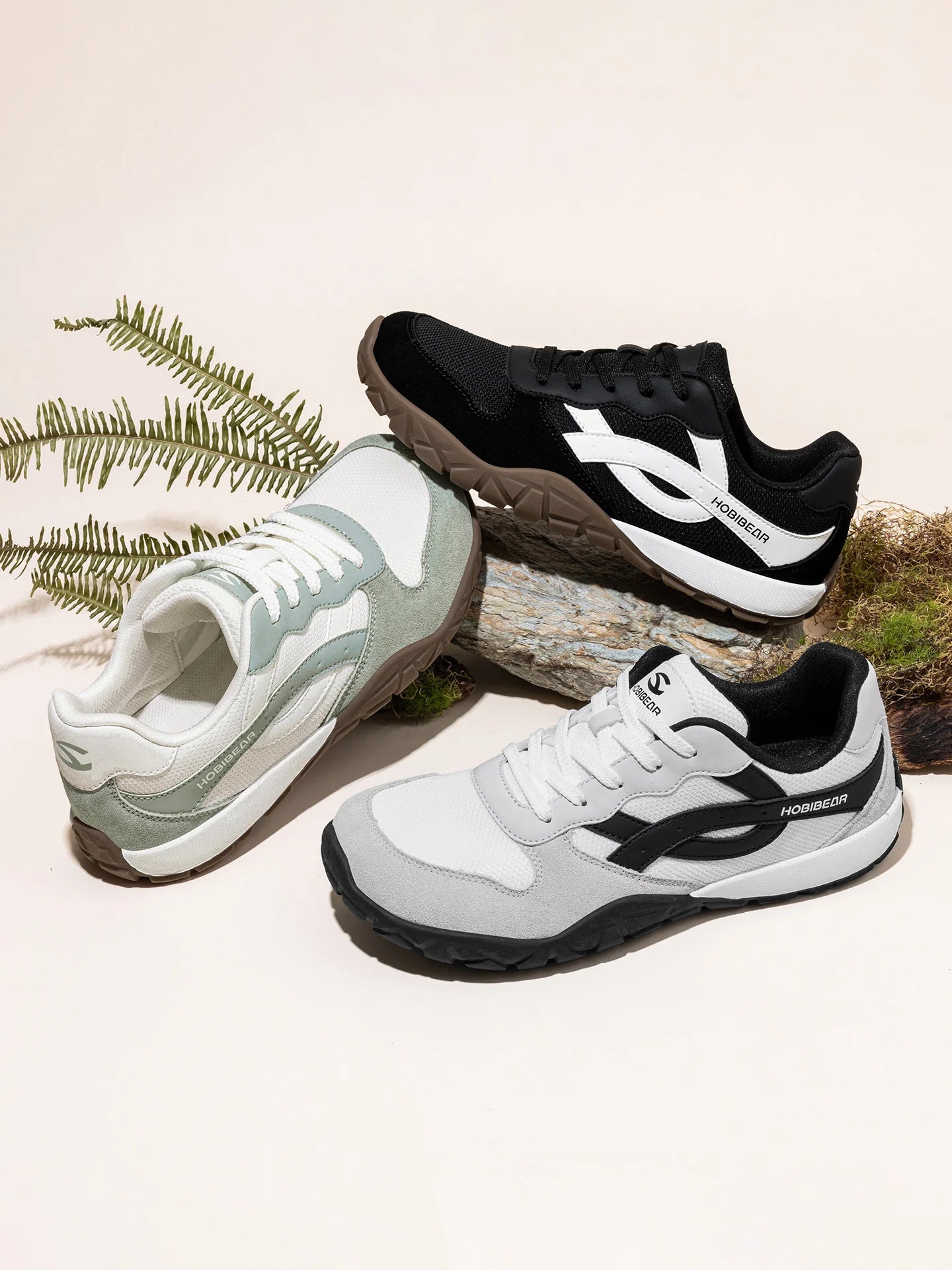 HOBIBEAR Unisex Wide Width Shoes Minimalist Barefoot Sneakers Hiking Trail Running Shoes for Men and Women
