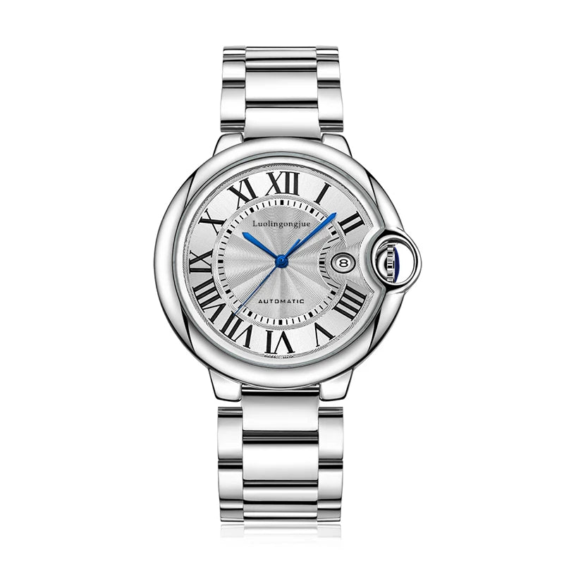 European and American Style High-End Business Series Men's Mechanical Watches, Automatic Winding, Skeleton Design, High Aesthetic Value, Light Luxury, Fashionable, Casual, Versatile, Trendy Men's Watches for Social Guys, the