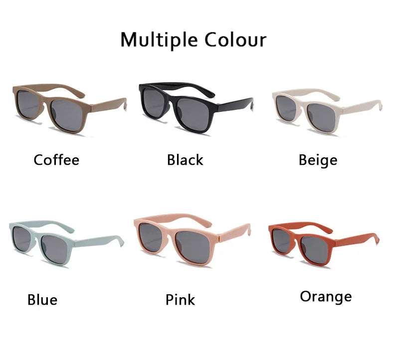 Kids Polarized Sunglasses TR90 Boys Girls Sun Glasses Silicone Safety Glasses Gift for Children Baby UV400 Eyewear Age 3-12