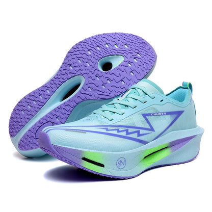 Scarpe da running uomo e donna Chunta con piastra in carbonio, ideali per maratona, sportive, traspiranti, leggere e confortevoli