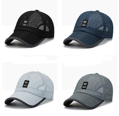 Summer Mesh Cap Baseball Breathable Outdoor Adjustable Snapback Hiking Fishing Cap Women Men Cool Casual Sport Cycling Cap