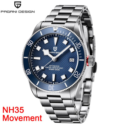 PAGANI DESIGN BB58 Men's Watches Mechanical Watch For Men Luxury Automatic Watch Men NH35 Movt Waterproof Reloj Hombre PD-1671