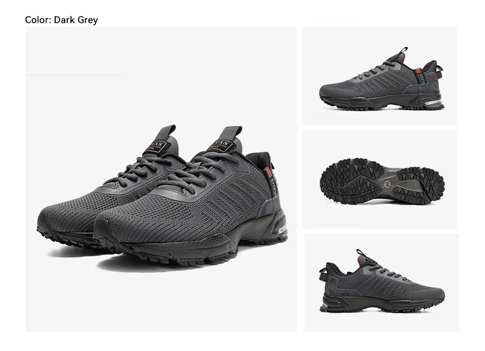 Baasploa Professional Running Shoes For Men Lightweight Men's Designer Mesh Sneakers Lace-Up Male Outdoor Sports Tennis Shoe
