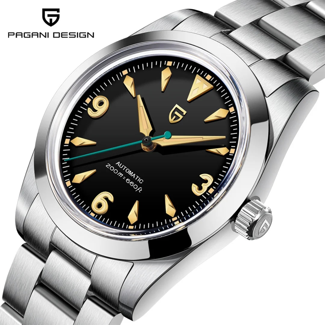 2024 NEW PAGANI DESIGN Sports Men Automatic Mechanical Wriswatch Japan NH35A Stainless Steel Simple 200M Waterproof Montre Homme