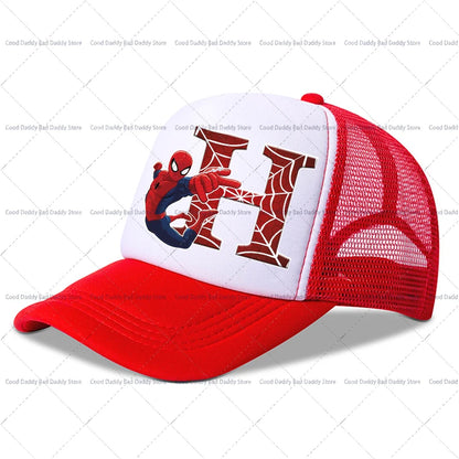 Spiderman Children Baseball Cap Kawaii Cartoon Printed Cap Boys Girls Outdoor Sports Sun Hat Adjustable Peaked Cap Kids Gifts